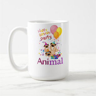 Birthday Party Animal Coffee Mug - Perfect Gift 