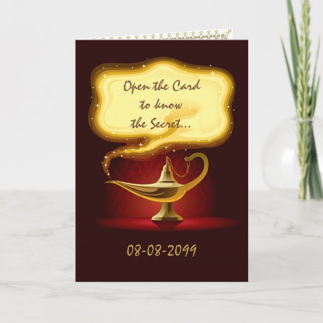 Birthday party Arabian, Moroccan,4 faces, 5x7 Invitation (Front)