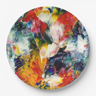 Birthday Party Art Paper Dinner Plates