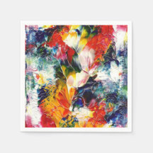 Birthday Party Art Standard Cocktail Napkin