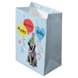 Birthday Party Balloons Bedlington Medium Gift Bag