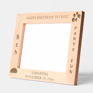 Birthday Party Balloons Cupcake 10 x 8 Photo Etched Frames