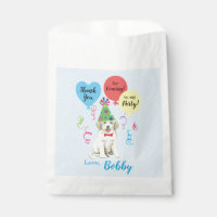 Birthday Party Balloons Great Pyrenees Favour Bag
