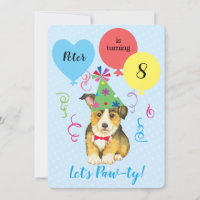 Birthday Party Balloons Pembroke Welsh Corgi