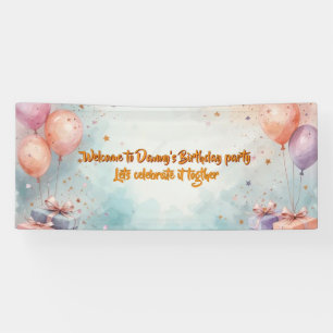 Birthday party banner