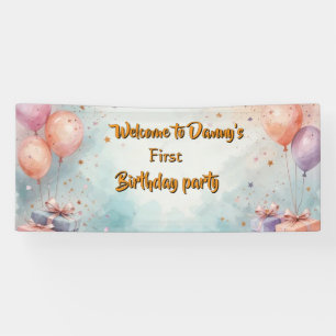 Birthday party banner
