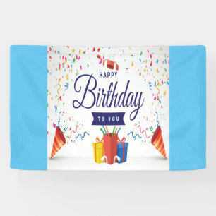 Birthday party banner