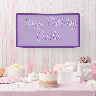 Birthday Party Banner Decoration - Custom Name