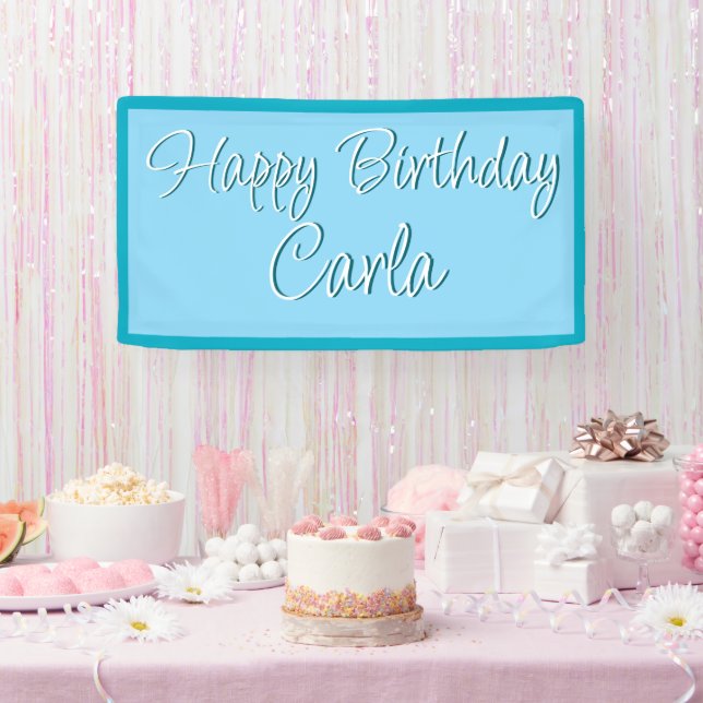 Birthday Party Banner Decoration - Custom Name (Party)