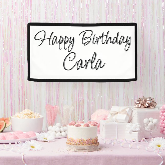Birthday Party Banner Decoration - Custom Name (Party)