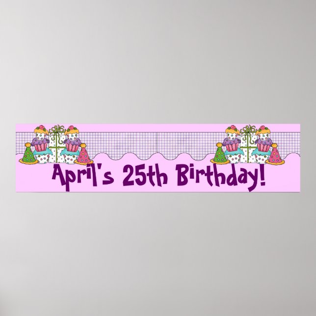 Birthday Party Banner Poster (Front)