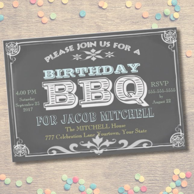 Birthday Party BBQ Invitations (Creator Uploaded)