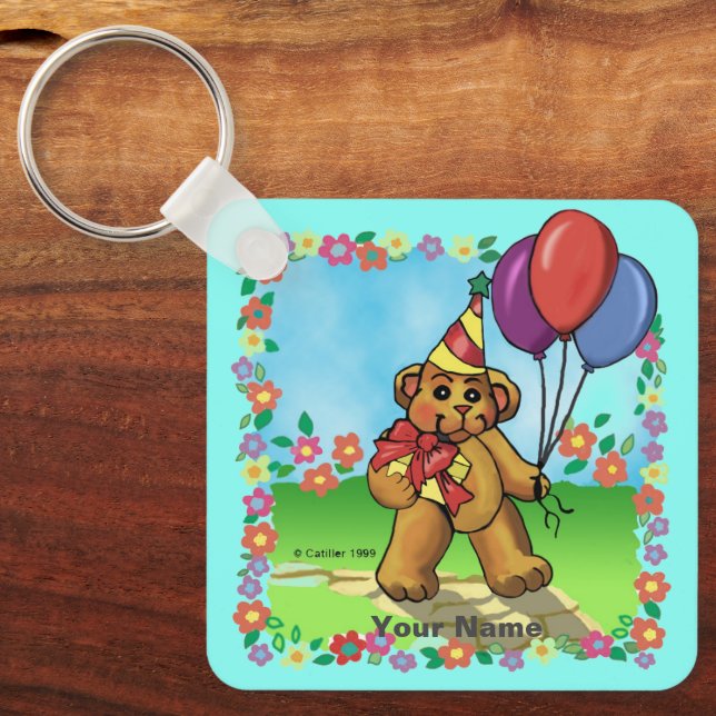 Birthday Party Bear keychains (Front)