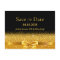 Birthday party black gold bow save the date