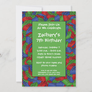 Birthday Party - Boy Construction Invitation
