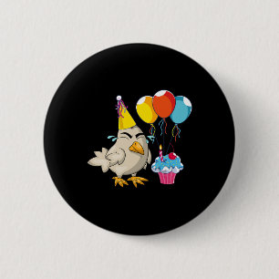 Birthday Party Celebration Cupcake Funny Farm Anim 6 Cm Round Badge