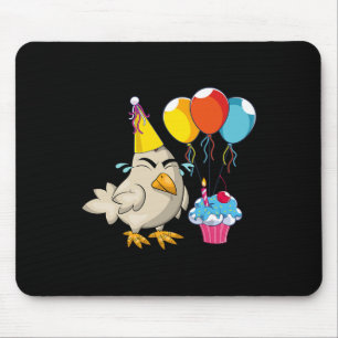Birthday Party Celebration Cupcake Funny Farm Anim Mouse Pad