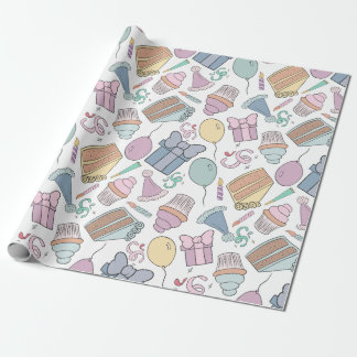 Birthday Party Celebration Wrapping Paper 