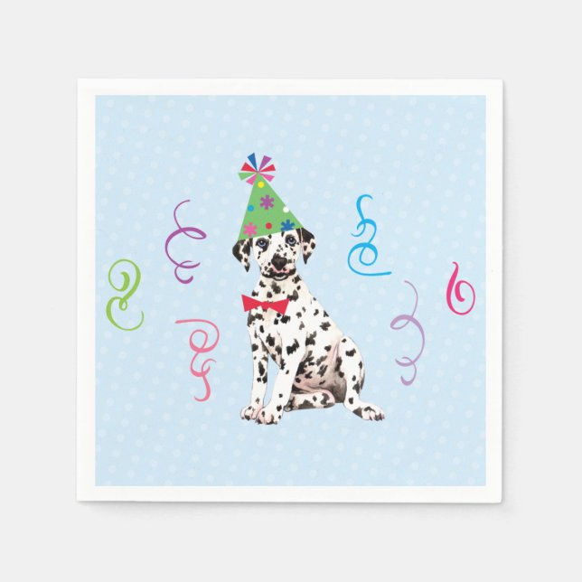 Birthday Party Dalmatian Napkins (Front)