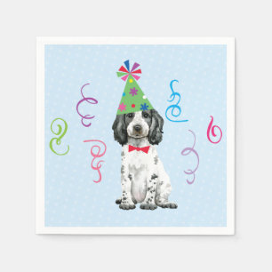 Birthday Party English Cocker Spaniel Napkins