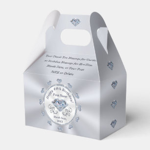 Birthday Party Favour Boxes, Diamond Birthday Box