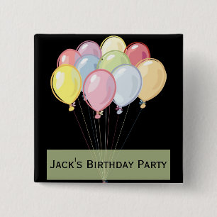 Birthday Party Favour Button