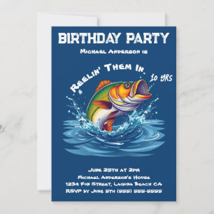Birthday Party-Fish Invitation