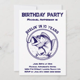 Birthday Party-Fish Invitation