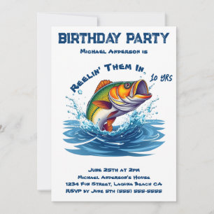 Birthday Party-Fish  Invitation
