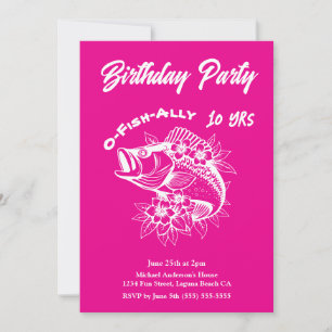 Birthday Party-Fish Invitation