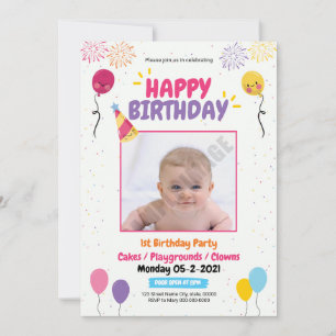 Birthday Party Flyer Invitation