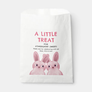 Birthday Party for Girls with Pink Bunnies Favour Bag