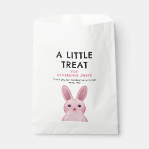 Birthday Party for Girls with Pink Bunny Favour Bag