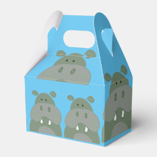 birthday party fun hippo  favour box