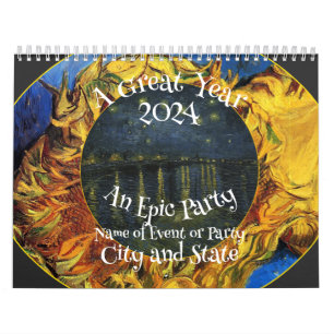 Birthday Party Girl Boy 2024 Mum Dad Grad Class Calendar