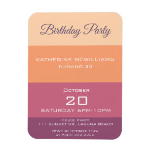 Birthday Party-Harvest Palette- Magnet
