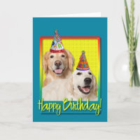 Birthday Party Hat - Golden Retriever Tebow Corona