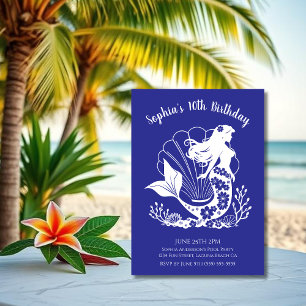 Birthday Party-Hawaiian Mermaid Invitation
