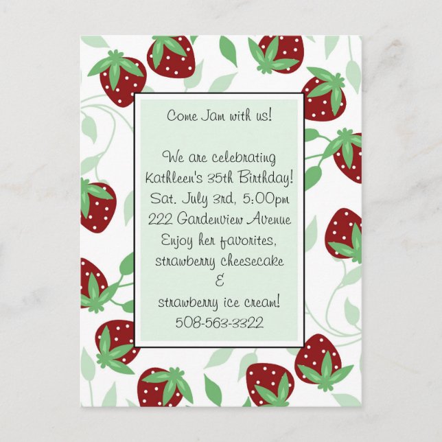 Birthday Party Invitation (Front)