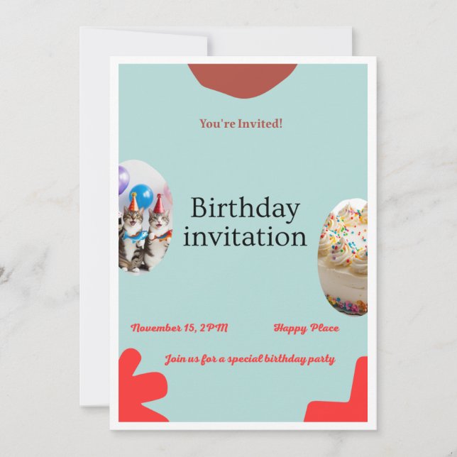 Birthday Party invitation (Front)