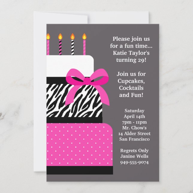 Birthday Party Invitation (Front)