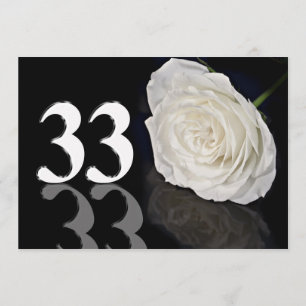 Birthday party invitation 33 years old