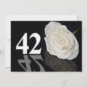Birthday party invitation 42 years old
