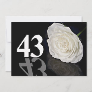 Birthday party invitation 43 years old