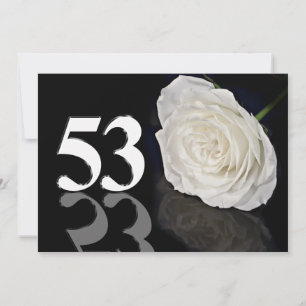 Birthday party invitation 53 years old