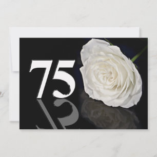 Birthday party invitation 75 years old