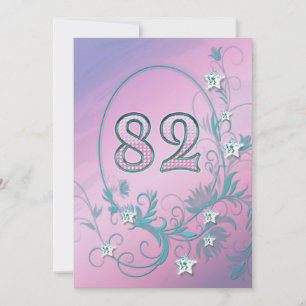 Birthday party invitation 82 years old
