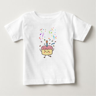 Birthday Party Invitation Blue Minimal Elegant Baby T-Shirt