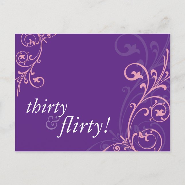 BIRTHDAY PARTY INVITATION :: fabulous 2 (Front)