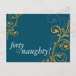 BIRTHDAY PARTY INVITATION :: fabulous 4 Postcard